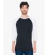 Tricou Unisex American Apparel 3/4 Sleeve Raglan