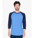 Tricou Unisex American Apparel 3/4 Sleeve Raglan