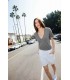 Tricou Femei V-Neck Track American Apparel