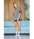 Tricou Poly-Cotton V-Neck Football American Apparel