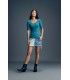 Tricou Femei Anvil Deep Scoop 3/4 Sleeve Tee