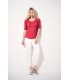 Tricou Femei Anvil Deep Scoop 3/4 Sleeve Tee