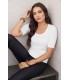 Tricou Femei Anvil Deep Scoop 3/4 Sleeve Tee