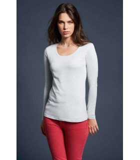 Tricou Femei Anvil Featherweight Long Sleeve Scoop Tee