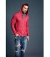 Hanorac Barbati Anvil Adult Tri-Blend cu Fermoar si Gluga