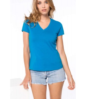 Tricou Femei V-Neck Short Sleeve Kariban