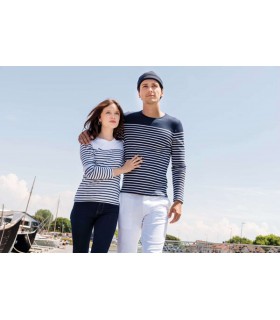 Tricou Barbati Mariniere cu Maneca Lunga Kariban