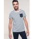 Tricou Striped Sailor Cu Buzunar Kariban