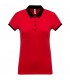 Polo Pique Two-Tone Femei Kariban Short Sleeve