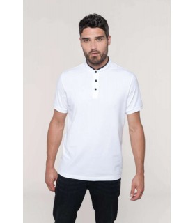 Polo Barbati Short Sleeve Mandarin Collar Kariban