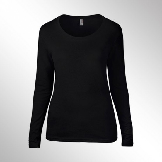 Tricou femei Anvil Long Sleeve Scoop Tee