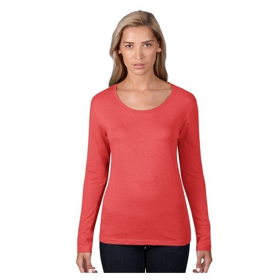 Tricou femei Anvil Long Sleeve Scoop Tee
