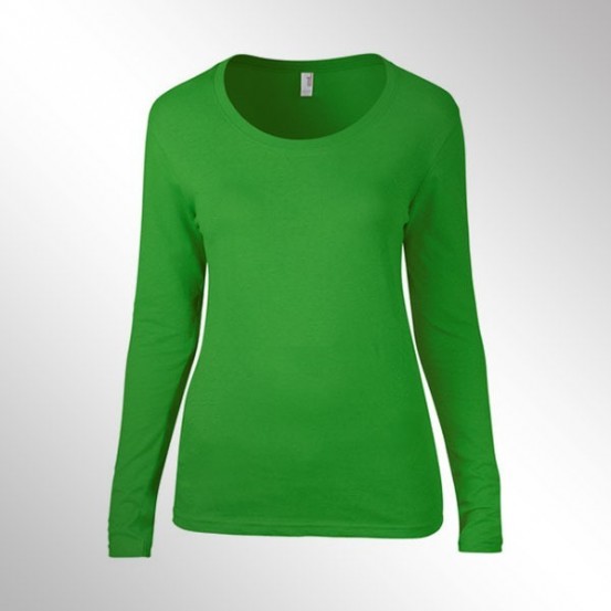 Tricou femei Anvil Long Sleeve Scoop Tee