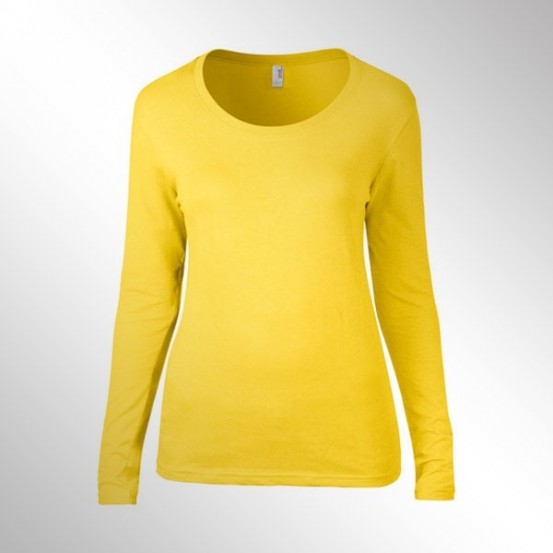 Tricou femei Anvil Long Sleeve Scoop Tee