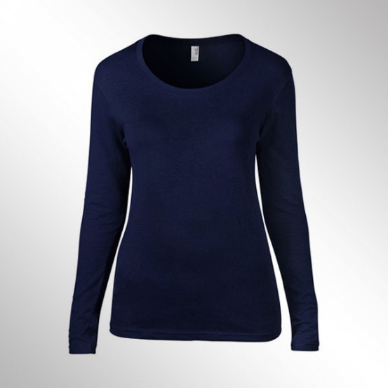 Tricou femei Anvil Long Sleeve Scoop Tee