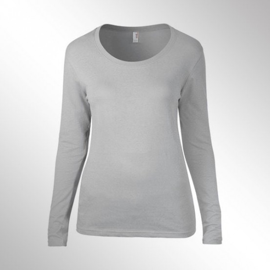Tricou femei Anvil Long Sleeve Scoop Tee